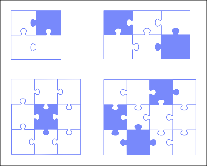 図　ジグソーパズルのイメージ図